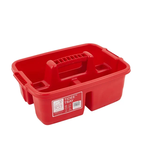 BYFT012367 Red Gorilla   Plastic Tote Tray   Tidee Tray Red