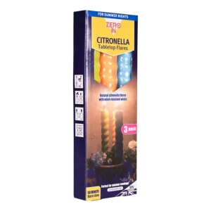 BYFT012414 STV Citronella Table Top Flares   Beach Party   3 Pack A