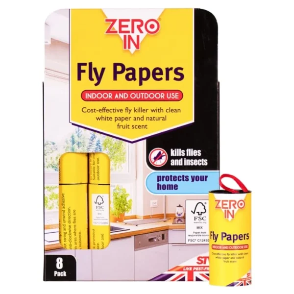 BYFT012422 STV Fly Papers FSC   8 Pack