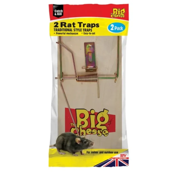 BYFT012455 STV Wooden Rat Trap   Twinpack C