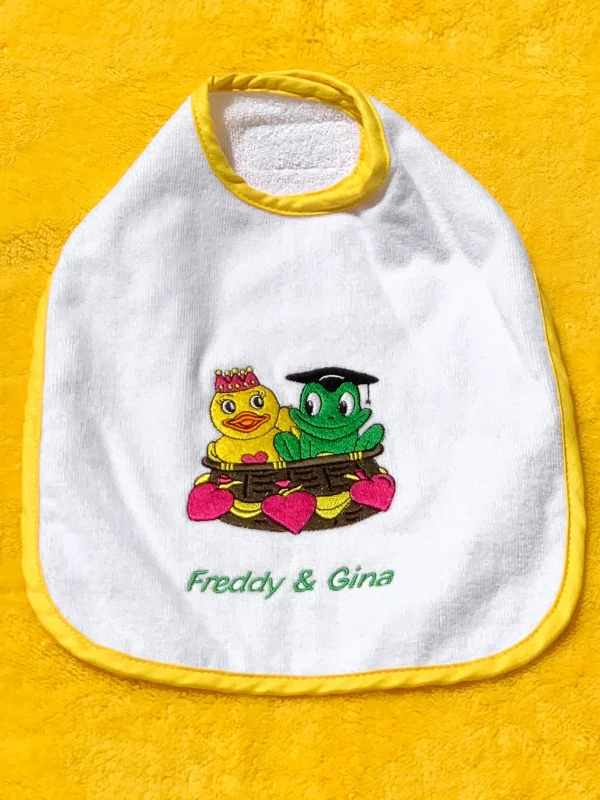 BYFT021202 Freds & Gina BIB White Set of 01