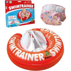 BYFT021315 Freds Swim Academy Red Swim Tube & Pink Swim Daiper (09lb   20lb) Set of 02