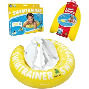 BYFT021319 Freds Swim Academy Yellow Swim Tube & Yellow Swimboard Set of 02