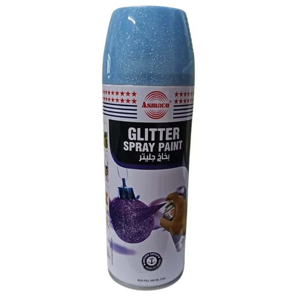 BYFT021375 Asmaco Glitter Spray Paint   Dark Blue   400 Ml   Set of 01