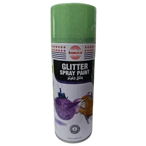 BYFT021376 Asmaco Glitter Spray Paint   Dark Green   400 Ml   Set of 01