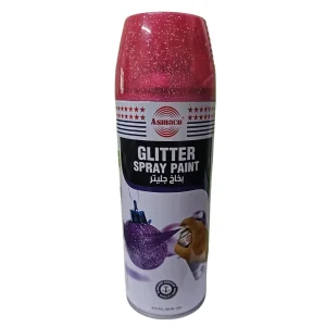 BYFT021377 Asmaco Glitter Spray Paint   Dark Red   400 Ml   Set of 01