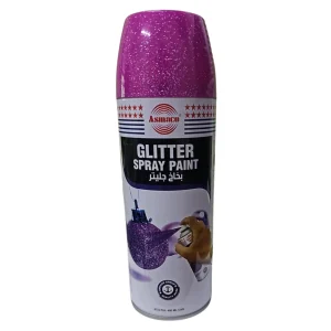 BYFT021380 Asmaco Glitter Spray Paint   Purple   400 Ml   Set of 01