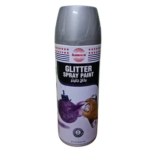 BYFT021382 Asmaco Glitter Spray Paint   Silver   400 Ml   Set of 01