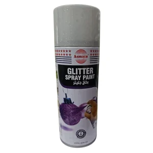 BYFT021383 Asmaco Glitter Spray Paint   White   400 Ml   Set of 01