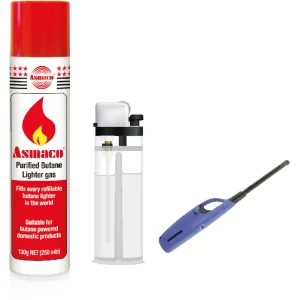 BYFT021395 Asmaco Lighter Refill Butane Gas   250 Ml   Set of 01