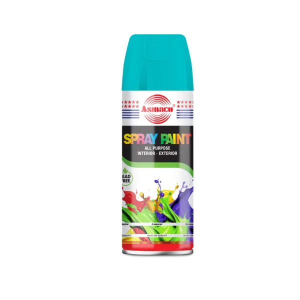 BYFT021451 Asmaco Spray Paint   Water Blue   400 Ml   Set of 01