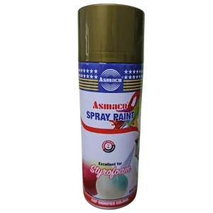 BYFT021458 Asmaco Styro Foam Spray Paints   Gold   400 Ml   Set of 01