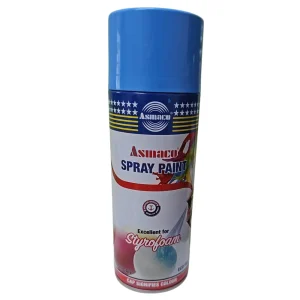 BYFT021459 Asmaco Styro Foam Spray Paints   Light Blue   400 Ml   Set of 01