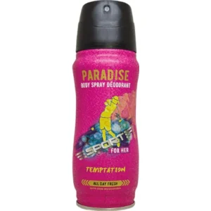 BYFT021518 Paradise Sport Deo Body Spray Deodarant   Temptation   200 Ml   Set of 01