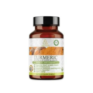 BYFT022230 Hemani Aa Herbal Dietary Supplement Turmeric With Black Pepper and Ginger Oil Capsule Set of 01