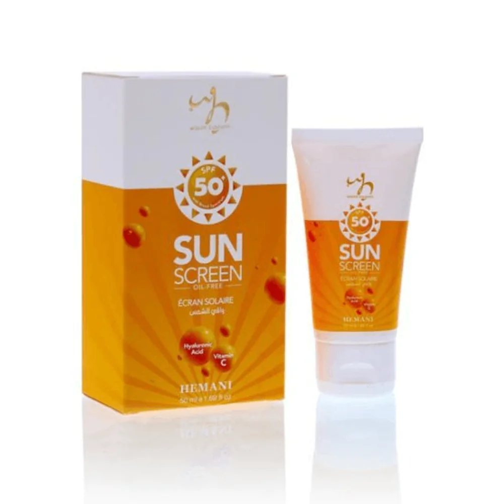 BYFT022494 Hemani Oil Free Sunscreen Spf 50+ With Vitamin C And Hyaluronic Acid 50Ml Set of 01