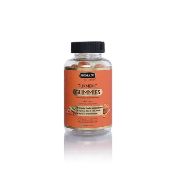 BYFT022604 Hemani Turmeric Gummies 120Gm Set of 01