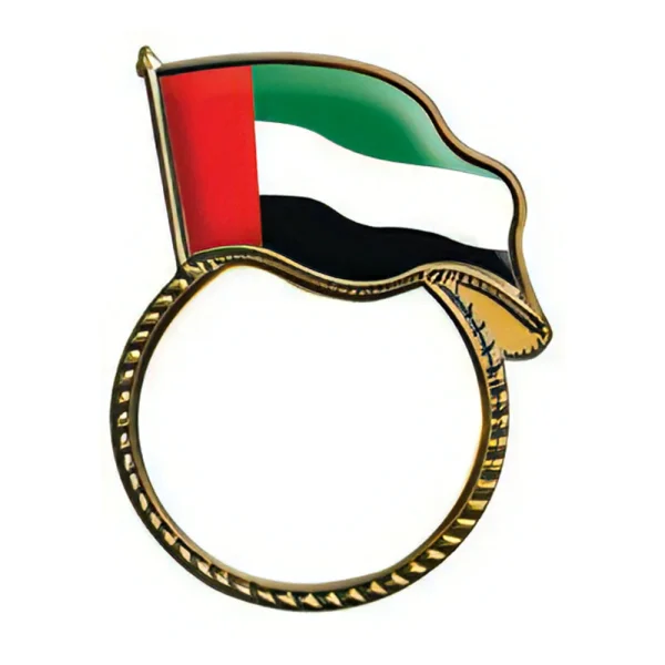 BYFT022678 BYFT UAE Flag Metal Badge 25 x 35 mm Set of 01