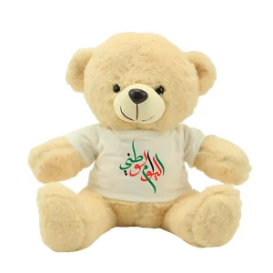 BYFT022704 BYFT Promotional Teddy Bears Toys with Printable White Tshirt TB 02 B ( 250 mm ) Set of 01