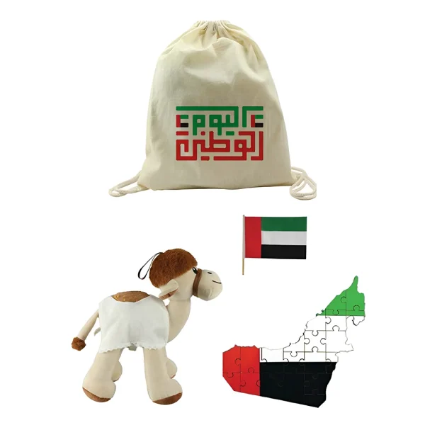 BYFT022749 BYFT UAE National Day Drawstring Gift Set   GS UAE 08 Set of 01