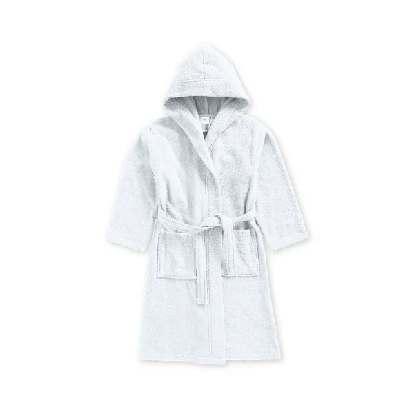 BYFT006570 BYFT Daffodil Kids Bathrobe 10 YEAR 400 Gsm White Terry 100  Cotton Set of 1 B