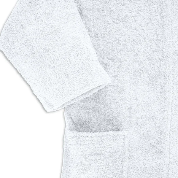 BYFT006570 BYFT Daffodil Kids Bathrobe 10 YEAR 400 Gsm White Terry 100  Cotton Set of 1 D