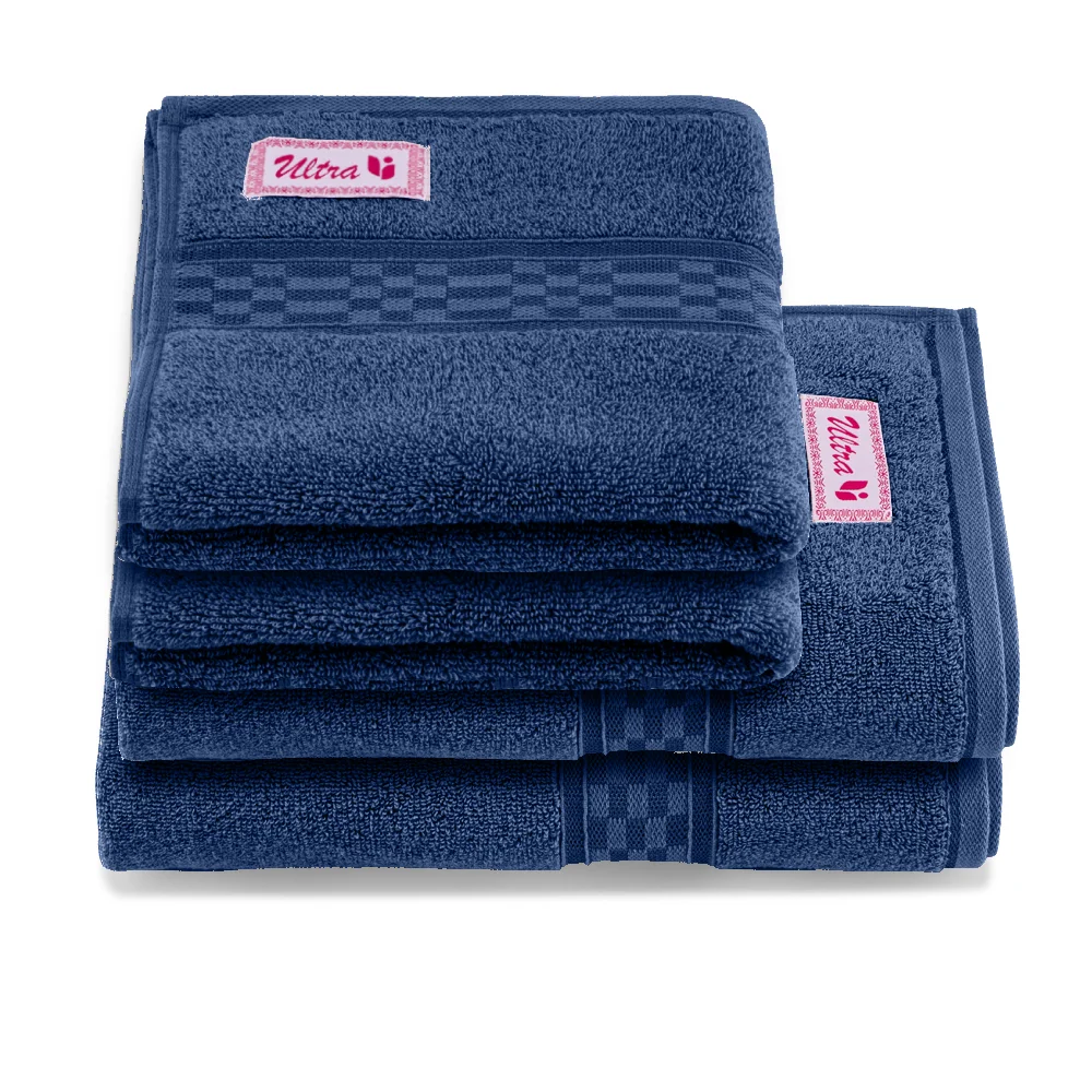 BYFT014684 BYFT Home Ultra Bath Sheet 90 x 180 Cm 550 Gsm Grey 100 Cotton Set of 2 Hand Towl, 2 Bath Towel