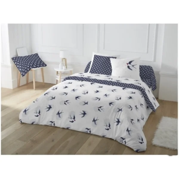 BYFT023566 Home Tex Design King Duvet Cover 240 x 240 Cm 2 Pillow Cover 50 x 80 Cm Printed Reversible 100% Cotton Set of 3