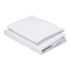 BYFT023579 Home Tex Design King Flat Sheet 240 x 260 Cm 2 Pillow Cover 50 x 75 Cm White 100% Cotton Set of 3 B