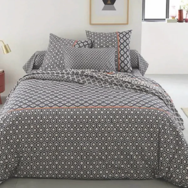 BYFT023604 Home Tex Design King Duvet Cover 240 x 200 Cm 2 Pillow Cover 50 x 80 Cm Printed 100% Cotton Set of 3