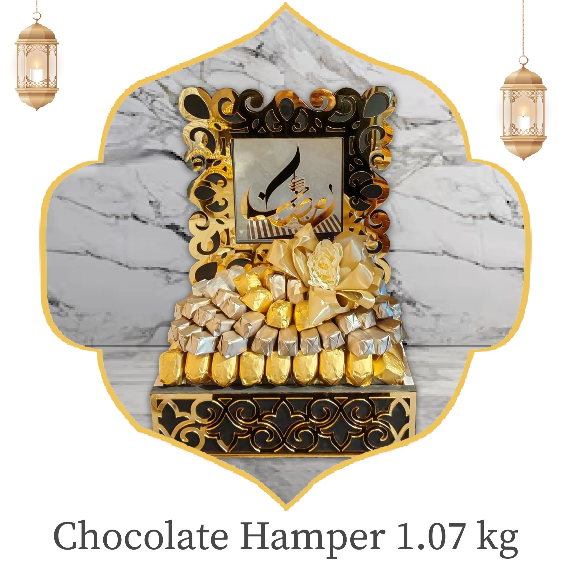 BYFT025046 BYFT Chocolate Hamper 1.07 kg Square Box