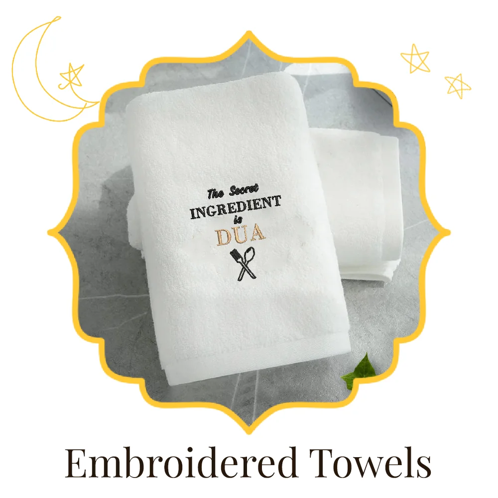 Embroidered towels