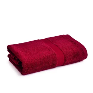 BYFT025141 Home Tex Design Bath Towel Maroon 70 x 140 Cm 100% Cotton 550 Gsm Set of 01